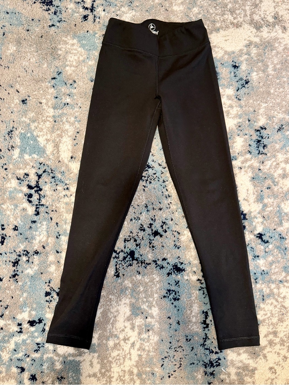 Girl’s 90 Degree Black Active Leggings - L (12)